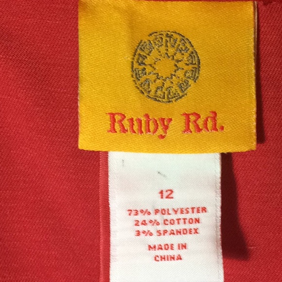 Ruby Rd red jacket with pockets - Picture 8 of 10